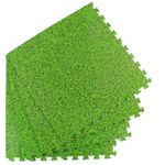Grass Effect EVA Interlocking Foam Mats Play Home Office Exhibition Garage Tiles