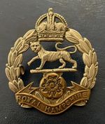 100% Genuine Post WW2 Royal Hampshire Regiment Bimetal Cap Badge BIN £9.99