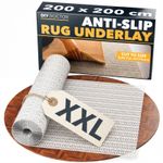 Rug Underlay Anti Slip Carpet Roll Gripper Mat 200x200cm Hard Floor Cut Size