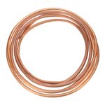 Copper Tube 1/4'' OD x 9.8Ft 1/64" T Refrigeration Pipe Seamless Hollow Metal