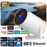 4K 5G Projector Smart HD LED WiFi Bluetooth HDMI USB Android Office Home Theater