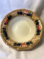 Myott, Son & Co Lotus 4117 England Ceramic Round Bowl Floral Rim Printed