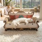 Vintage Pet Cat Scratcher Sofa Bed Luxury Cat Lounge Nest Sisal Scratching Board