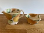 Eden Pottery Jug and Bowl - Heart Shaped - Fruit - Beautiful