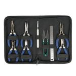 9X - Jewellery Making Findings Beads Pliers Craft Tool Set Wire Cutters Kit Tool