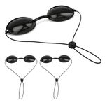 3 Pcs Tanning Goggles for UV & LED Light - Anti-UV Sunbed Eye Protection