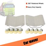 Car Tyre Skate Wheel Dolly 2000LB Heavy Duty Vehicle Positioning Trolley Dia.7cm