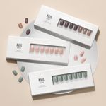 Meamora Nail On Press On Salon Manicure SHORT SQUOVAL 30 Nails Sealed