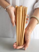 10 Pairs Wooden Chopsticks, Reusable for Home, Kitchen Dining & Gift Set Utensil