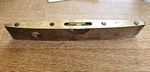 Garrington & Bott Ltd Warranted True Wooden Spirit Level, Brass, 9"