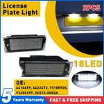 18 Smd LED Rear Number Licence Plate Lights Units Lamps For Vauxhall VIVARO UK