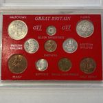 Set British Uncirculated George Coins 6x 50% Silver Coin Beautiful Addition Set