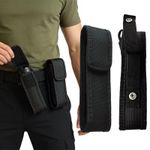 Portable Tactical Molle Flashlight Holder Belt Holster Pouch Torch Carry Case UK