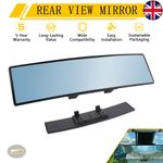 270MM Blue Tint Universal Rear View Mirror Upgrade Wide Convex Clip On Interior