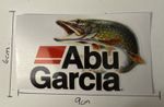 ABU GARCIA PIKE STICKER LICENSED SHOP DISPLAY  STICKER 9cm X 6cm