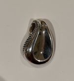 MICHAEL DAWKINS STERLING SILVER STARRY NIGHT TEARDROP PENDANT 