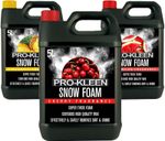 ProKleen Snow Foam Shampoo Car Wash Cherry Pineapple Watermelon pH Neutral 15L