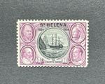 St Helena SG 123 10s Black & Purple MNH - CAT £300