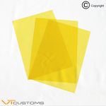 Golden Yellow Headlight Tint Film [ 3 x A4 Sheets for Fog Light ] Car Vinyl Wrap