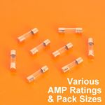 High Quality 5 x 20mm Fast Blow Glass Fuses Quick Blow 5x20mm 100mA - 30A Amps