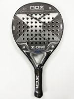 Nox X-One Carbon Fibre Paddle Racket - Grey/Silver/Black