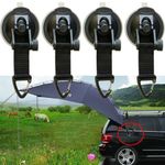 Heavy Duty Suction Cup Anchor With Securing Hook Tie Down, Camping Tarp GOOD 4x
