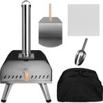 Abode AWPPO01BPC 13” Pizza Oven Outdoor Portable Wood Fired Pizza Oven Black