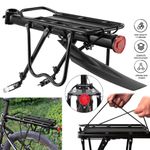 Bike Rear Pannier Rack Quick Release Luggage Carrier With Fender 24-29" UK