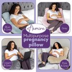 Pregnancy Pillow U-Shaped Memory Foam Maternity Sleeping Lumbar Pillow Support