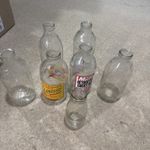 VINTAGE MILK BOTTLES JOB LOT x7