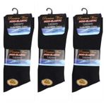 *** 9 PAIRS ***  ** 100% COTTON **  MENS LOOSE SOFT GRIP TOP COMFORT FIT SOCKS 