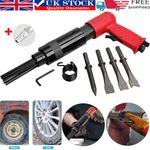 Air Hammer Chisel Descaler Needle Gun With 4 Chisels Tool For Compressor Tool UK
