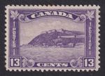 CANADA 1932-33 Old Citadel 13c Bright Violet SG 325 MH/* (CV £85)