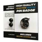 Grim Reaper High Quality Pewter Pin Badge with Secure Locking Backs