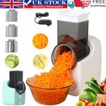 3 in 1 Electric Cheese Grater SS Handheld Fruit Vegetable Slicer Shredder UK