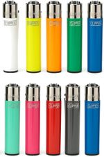 10 Clipper Refillable Lighters Colourful Multipack Reusable Lighters, Pack of 10
