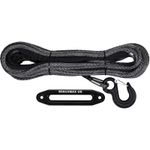 WINCHMAX 30m Dyneema Synthetic Winch Rope with Competition Hook & Hawse 