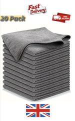 Premium Microfibre Cloths Extremely Soft Super Absorbent 20 Pack