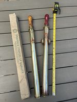 Two Antique Brass Garden Sprayers.  One has the original cardboard box.