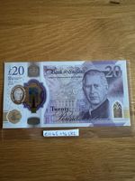 King Charles 20 POUNDS £20 NOTE UNCIRCULATED BANK of ENGLAND - Protective Sleeve
