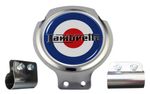 Lambretta MOD Target Scooter Bar Badge - FREE BRACKET & FIXINGS