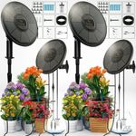 2X 50FT Solar Irrigation Automatic Watering System Solar Powered Drip Irrigation