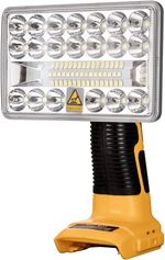 18W 900LM-2000LM Cordless Lamp Flashlight LED Work Light for Dewalt 18V Battery