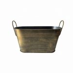 Fireplace Log Holder Bronze-Colored Storage Tapered for Wood Heater