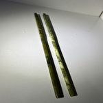 Pair of 80s Vintage Jade Carved Chopsticks - one snapped and repaired super glue