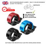 2025 Bike Bell Ring Loud Handlebar Alarm Road & Mountain Bicycle Bell Adult Kids