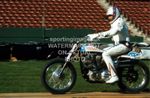 EVEL KNIEVEL 1973 LOS ANGELES COLISEUM JUMP PHOTO PRINT MOTOR CYCLE STUNT MAN