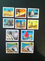 RHODESIA USED STAMPS 1970 DECIMAL CURRENCY 1-15 CENT SG439-442, 443, 443C, 445-7