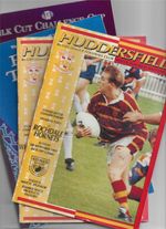 17 x HUDDERSFIELD HOME RUGBY LEAGUE PROGRAMMES 1993-1994 LISTED