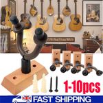 1-10 Pcs Guitar Wall Mount Display Bracket Guitar Hanger for Bass Guitar Banjo